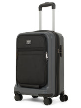 Load image into Gallery viewer, Teakwood Travel Trolley Luggage with 360° Dual Spinner Wheels, Unbreakable Hard Shell Body, Scratch-Resistant Finish, Side Combination Lock, Heavy-Duty Smooth Zippers, Mesh Organizer &amp; Elastic Cross Straps, Small, Multicolor
