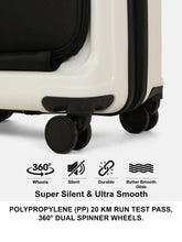 Load image into Gallery viewer, Teakwood Travel Trolley Luggage with 360° Dual Spinner Wheels, Unbreakable Hard Shell Body, Scratch-Resistant Finish, Side Combination Lock, Heavy-Duty Smooth Zippers, Mesh Organizer &amp; Elastic Cross Straps, Small, Multicolor
