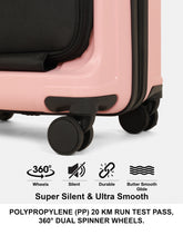 Load image into Gallery viewer, Teakwood Travel Trolley Luggage with 360° Dual Spinner Wheels, Unbreakable Hard Shell Body, Scratch-Resistant Finish, Side Combination Lock, Heavy-Duty Smooth Zippers, Mesh Organizer &amp; Elastic Cross Straps, Small, Multicolor
