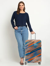 Load image into Gallery viewer, Set of 3 Textured &amp; Printed Hard Trolley
