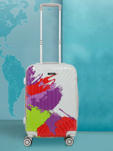 Load image into Gallery viewer, Abstract Printed Small Hard Trolley Bag
