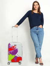 Load image into Gallery viewer, Abstract Printed Small Hard Trolley Bag
