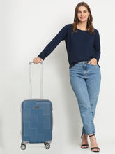 Load image into Gallery viewer, Textured Hard-Sided 360-Degree Rotation Cabin Trolley Bag- 55 CM
