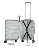 Load image into Gallery viewer, Textured Hard-Sided 360-Degree Rotation Cabin Trolley Bag- 55 CM
