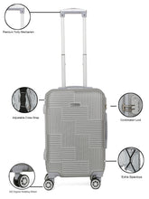 Load image into Gallery viewer, Textured 360 Degree Rotation Hard Cabin-Sized Trolley Bag -55 CM
