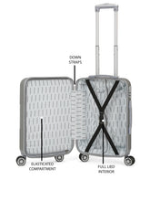 Load image into Gallery viewer, Textured 360 Degree Rotation Hard Cabin-Sized Trolley Bag -55 CM
