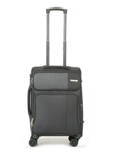 Load image into Gallery viewer, Teakwood Grey Soft Sided Trolley Bag
