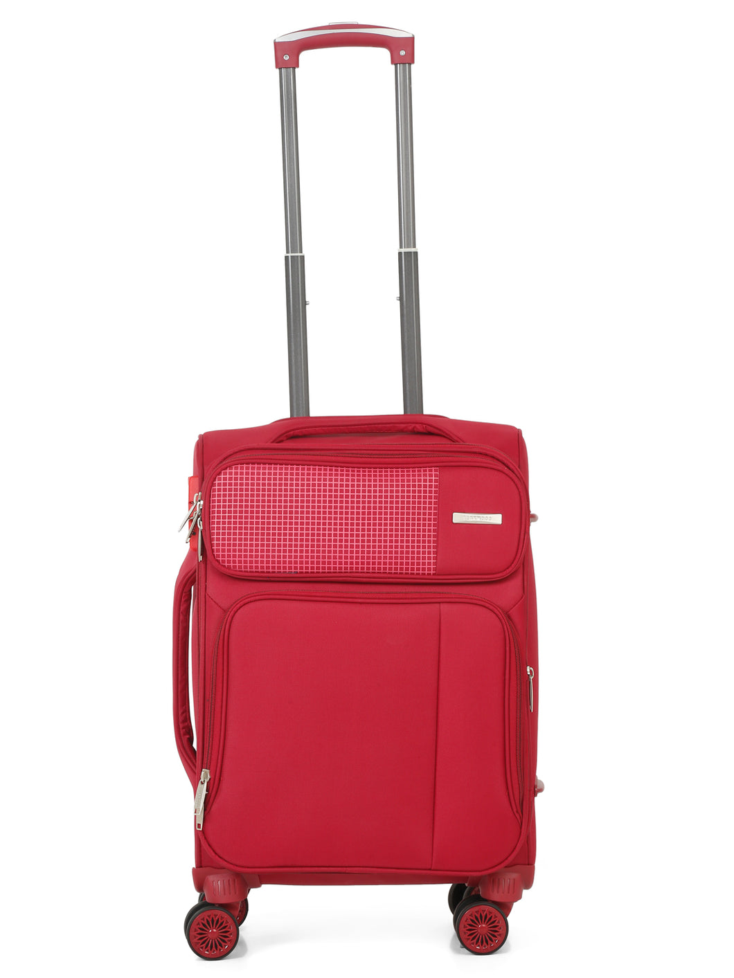 Teakwood Red Soft Sided Trolley Bag