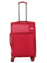 Load image into Gallery viewer, Teakwood Red Soft Sided Trolley Bag

