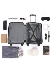 Load image into Gallery viewer, Unisex Textured Hard Sided Cabin Size Trolley Bag
