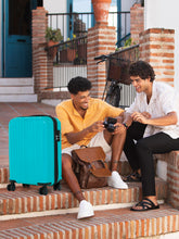 Load image into Gallery viewer, Unisex Textured Hard Sided Cabin Size Trolley Bag
