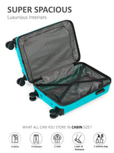 Load image into Gallery viewer, Unisex Textured Hard Sided Cabin Size Trolley Bag
