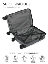Load image into Gallery viewer, Unisex Textured Hard Sided Cabin Size Trolley Bag
