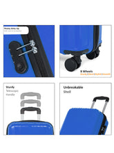 Load image into Gallery viewer, Unisex Textured Hard Sided Cabin Size Trolley Bag
