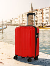 Load image into Gallery viewer, Unisex Textured Hard Sided Cabin Size Trolley Bag
