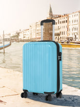 Load image into Gallery viewer, Unisex Textured Hard Sided Cabin Size Trolley Bag
