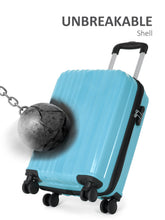 Load image into Gallery viewer, Unisex Textured Hard Sided Cabin Size Trolley Bag
