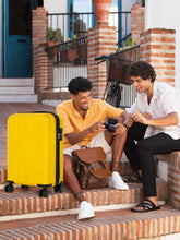 Load image into Gallery viewer, Unisex Textured Hard Sided Cabin Size Trolley Bag
