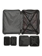 Load image into Gallery viewer, Teakwood Travel Trolley Luggage Set of 5 with 360° Dual Spinner Wheels, Unbreakable Hard Shell Body, Scratch-Resistant Finish, Side Combination Lock, Heavy-Duty Smooth Zippers, Mesh Organizer &amp; Elastic Cross Straps – Multiple Colors
