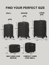Load image into Gallery viewer, Teakwood Travel Trolley Luggage Set of 5 with 360° Dual Spinner Wheels, Unbreakable Hard Shell Body, Scratch-Resistant Finish, Side Combination Lock, Heavy-Duty Smooth Zippers, Mesh Organizer &amp; Elastic Cross Straps – Multiple Colors
