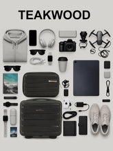 Load image into Gallery viewer, Teakwood Travel Trolley Luggage Set of 5 with 360° Dual Spinner Wheels, Unbreakable Hard Shell Body, Scratch-Resistant Finish, Side Combination Lock, Heavy-Duty Smooth Zippers, Mesh Organizer &amp; Elastic Cross Straps – Multiple Colors
