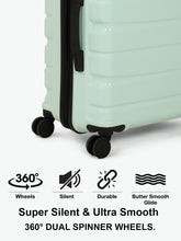 Load image into Gallery viewer, Teakwood Travel Trolley Luggage Set of 5 with 360° Dual Spinner Wheels, Unbreakable Hard Shell Body, Scratch-Resistant Finish, Side Combination Lock, Heavy-Duty Smooth Zippers, Mesh Organizer &amp; Elastic Cross Straps – Multiple Colors
