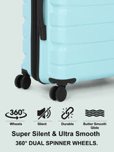 Load image into Gallery viewer, Teakwood Travel Trolley Luggage Set of 5 with 360° Dual Spinner Wheels, Unbreakable Hard Shell Body, Scratch-Resistant Finish, Side Combination Lock, Heavy-Duty Smooth Zippers, Mesh Organizer &amp; Elastic Cross Straps – Multiple Colors
