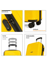 Load image into Gallery viewer, WHITEFIELD Aqua Green Hard-Sided Cabin-Sized Trolley Bag 32L
