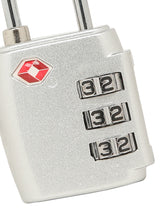 Load image into Gallery viewer, Teakwood Black / Silver TSA 3-Digit Combination lock
