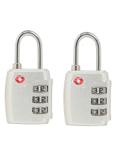 Load image into Gallery viewer, Teakwood Black / Silver TSA 3-Digit Combination lock
