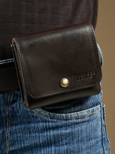 Load image into Gallery viewer, Brown leather waist bag
