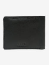 Load image into Gallery viewer, Men Black Leather Two Fold Wallet
