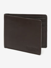 Load image into Gallery viewer, Men Brown Textured Leather Two Fold Wallet
