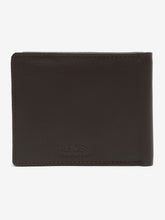Load image into Gallery viewer, Men Brown Textured Leather Two Fold Wallet

