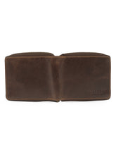 Load image into Gallery viewer, Teakwood Men Genuine Leather Brown Zipper Wallet
