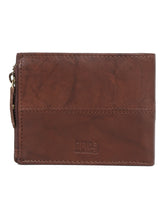 Load image into Gallery viewer, Leather Men&#39;s Textured Brown Two Fold Wallet
