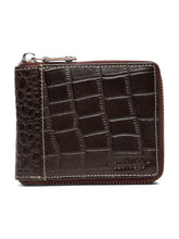 Load image into Gallery viewer, Men&#39;s  Croco Leather Two Fold Wallet
