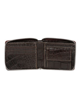 Load image into Gallery viewer, Men&#39;s  Croco Leather Two Fold Wallet
