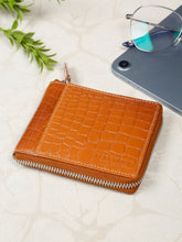 Load image into Gallery viewer, Men&#39;s  Croco Leather Two Fold Wallet
