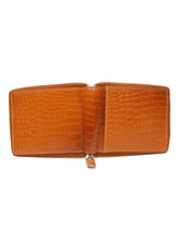 Load image into Gallery viewer, Men&#39;s  Croco Leather Two Fold Wallet
