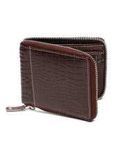 Load image into Gallery viewer, Men&#39;s  Croco Leather Two Fold Wallet
