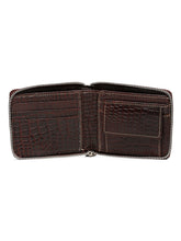 Load image into Gallery viewer, Men&#39;s  Croco Leather Two Fold Wallet
