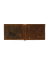 Load image into Gallery viewer, Men's Brown Leather Two-Fold Wallet
