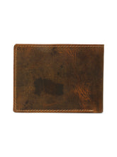Load image into Gallery viewer, Men's Brown Leather Two-Fold Wallet
