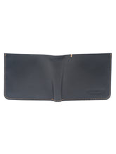 Load image into Gallery viewer, Men Black Leather Two Fold Wallet
