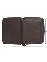 Load image into Gallery viewer, Teakwood Leather Men&#39;s Brown Textured Zip Around wallet
