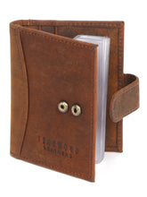 Load image into Gallery viewer, Leather Unisex Brown Card Holder
