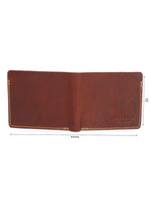 Load image into Gallery viewer, Men&#39;s Brown Two Fold Wallet
