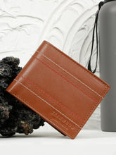 Load image into Gallery viewer, Men's Brown Leather Two-Fold Wallet
