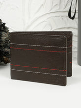 Load image into Gallery viewer, Men's Brown Leather Two-Fold Wallet
